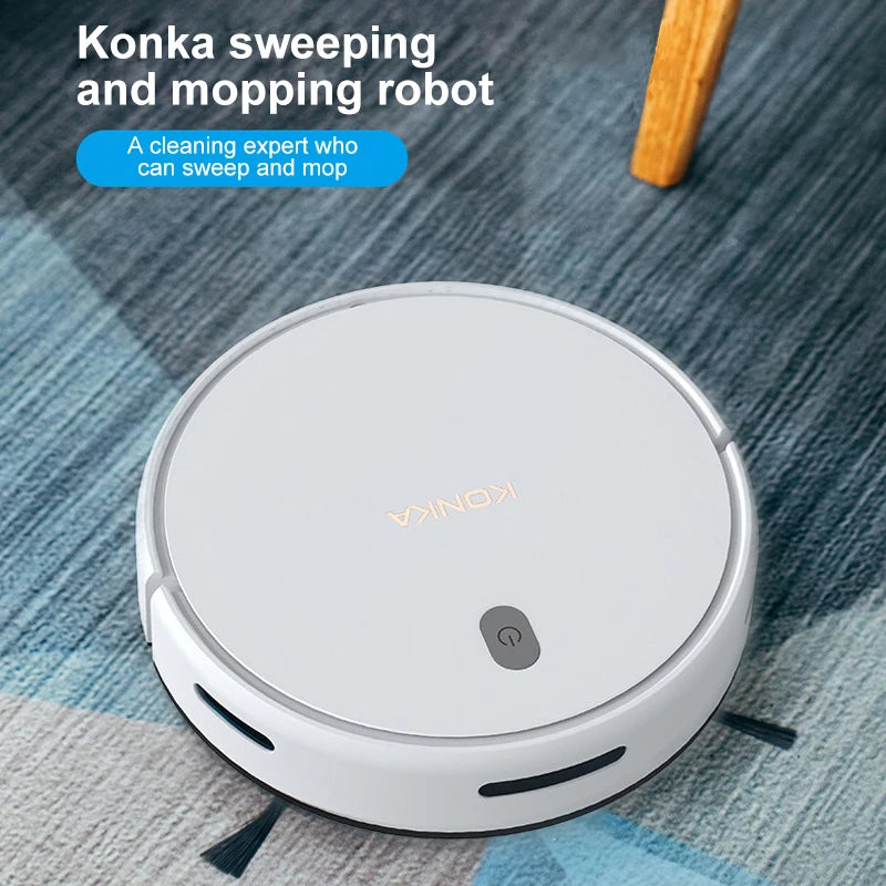 2024 NEW 1000Pa 3 In 1 Slim Home Intelligent Sweeping Mopping Vacuum Cleaner Machine Automatically Recharge For Home Office Use