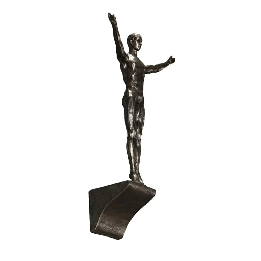 Climbing Athlete Man Art Sports Wall Hanging Ornaments Home Figures Miniatures Rock Climbing Man Resin Sculptures Statue
