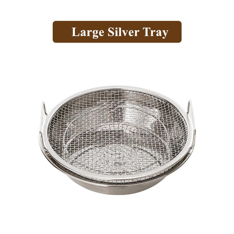 304 Stainless Steel French Fries Basket with Handle Food Skimmer Oil Filter Snack Tray Cooking Strainer Plate Kitchen Utensils