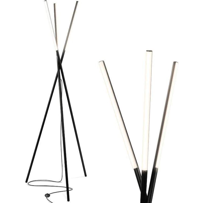 Stix Floor Lamp, Tall Tree Lamp for Offices, LED Tripod Lamp for Living Rooms, Great Living Room Décor, Dimmable Standing Lamp
