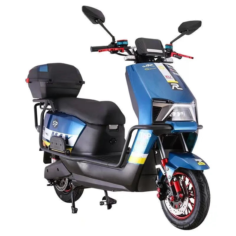 Current Fashion Electric Touring Motorcycles Door-to-Door Delivery 48-72V/18an-80an Battery 800W-3000W Motor
