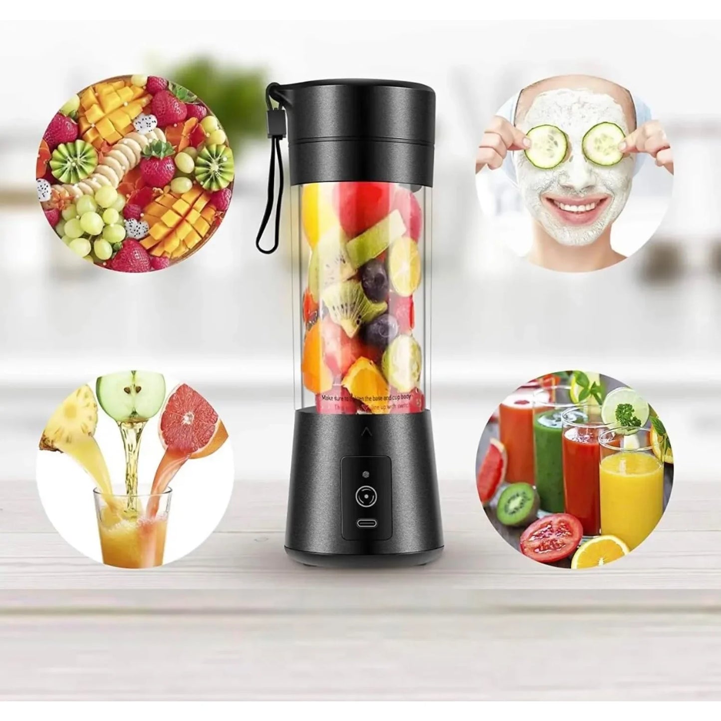 Portable Blender, Mini Personal Blender for smoothies USB Rechargeable On The Go Mixer  Blender Personal Size Rechargeable USB,