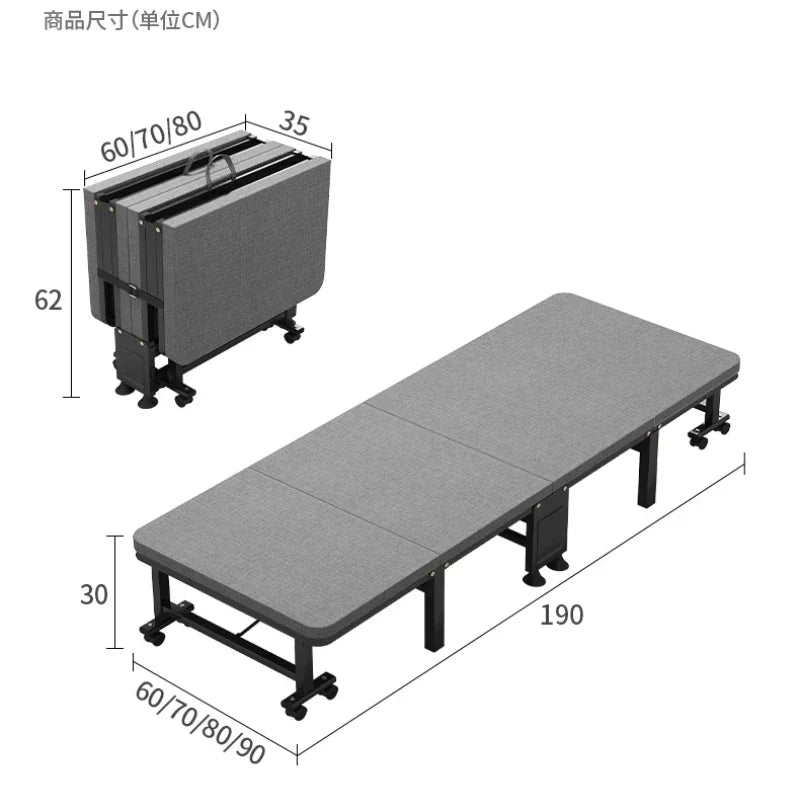 Portable Folding Bed Lunch Break Multifunctional Bunk Beds Rules Frames Sleeping Adults Unusual Hospital Mueble Cama Family Loft