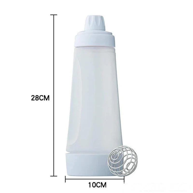 Waffles Dispenser 1000ml Batter Mixing Bottle Pancake Dispenser and Mixer Pancake Batter Shaker Bottle Cake Baking Cookie Tools