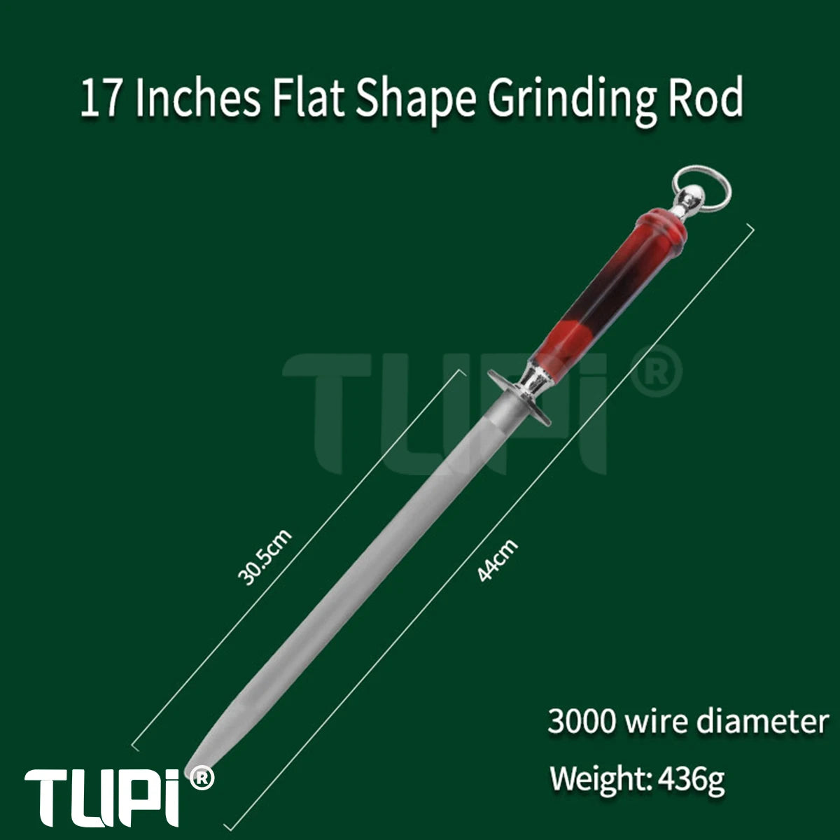 TUPI professional knife sharpener Chef Knife Sharpening Rod with comfort Handle Premium High Quality Steel Tool Kitchen Knives