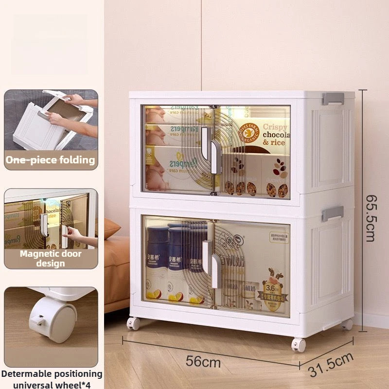 Bedroom Storage Box Clothing Cabinet Organizing Foldable Living Room Storage Cabinet Stationery Toy Organization Boxes Kitchen