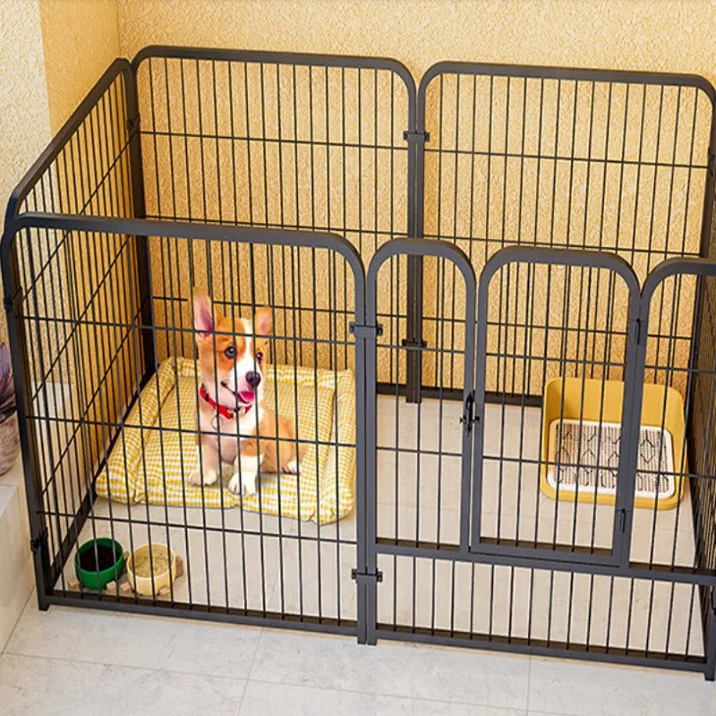 4/6 pcs 50x60cm Tube Frame antirust assembled metal dog fence panel enclosure cage guardrail ring portable