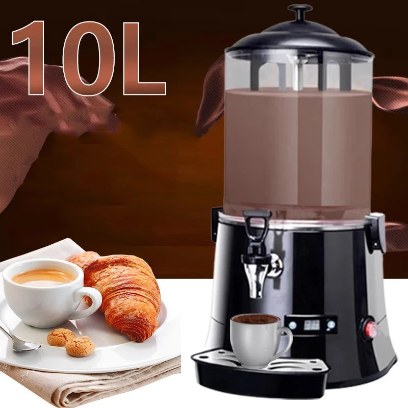 110V 220V Commercial Hot Chocolate Machine 10L Hot Drink Chocolate Dispenser Milk Tea Soy Bean Coffee Wine Dispenser