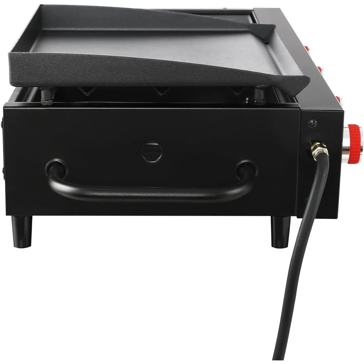 Tabletop Gas Grill Griddle, 4-Burner Portable Propane Grill Griddle Combo, for Backyard  Outdoor BBQ Cooking, 40,000 BTU, Black