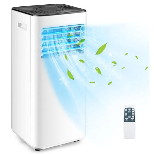 PETSITE Portable Air Conditioner 10000 BTU, 3 in 1 AC Cooling Unit with Air Cooler,Fan &Dehumidifier,LED Display& Remote Control