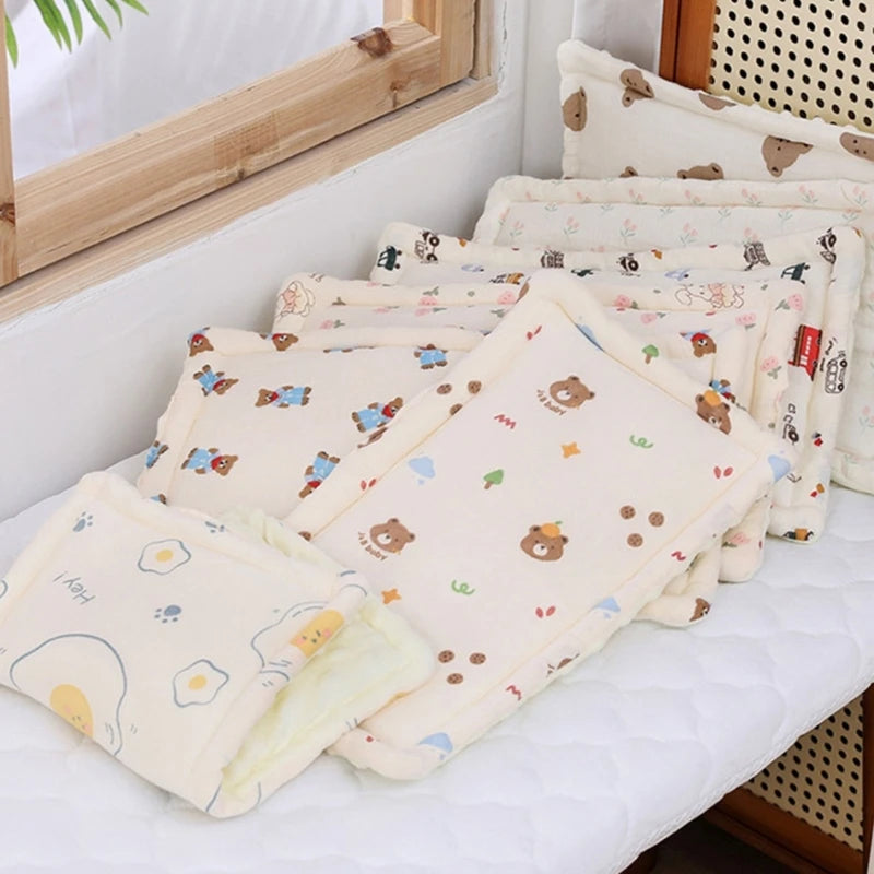 Babies Bedding Pillow Gentle Newborn Infant Pillow Lovely Designed for Newborns Comfort Sleep Pillow