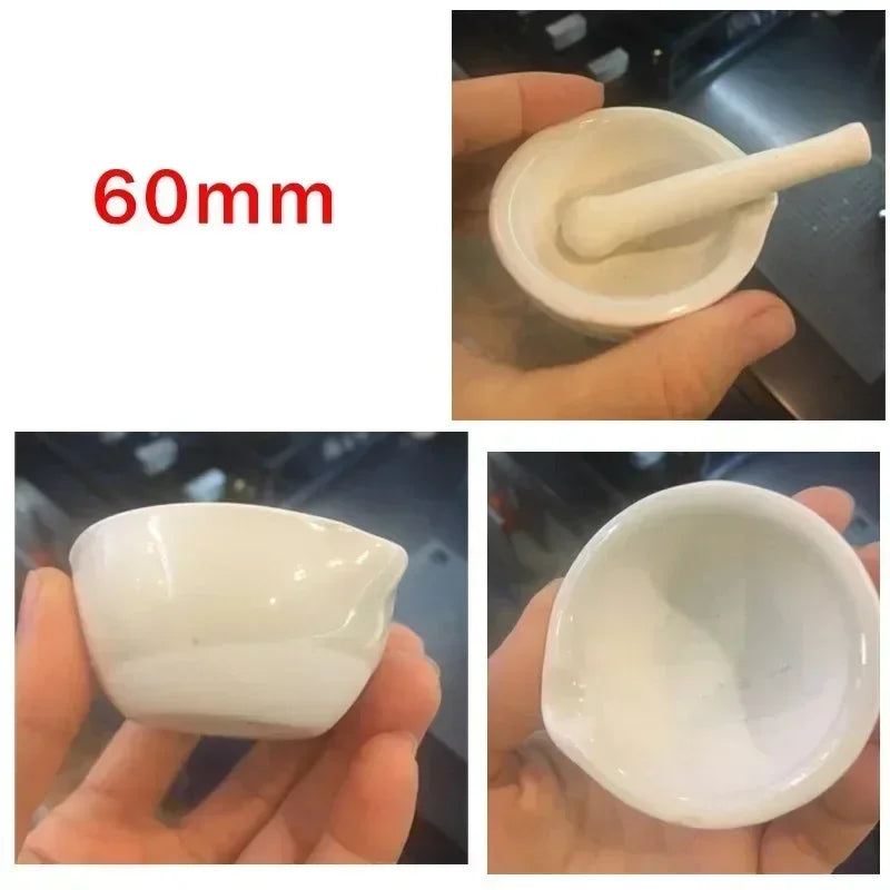Household Ceramic Mortar and Pestle Set Grinding Bowls for Kitchen Spices Teas Garlic Pepper Grinder Mini Herb Mills Mulit Size
