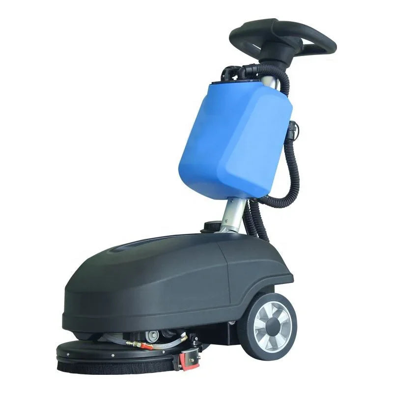 Hand Push Auto Brush Electric Industrial Walk Behind Rotary Mini Cleaning Machine Sweepers Floor Scrubber