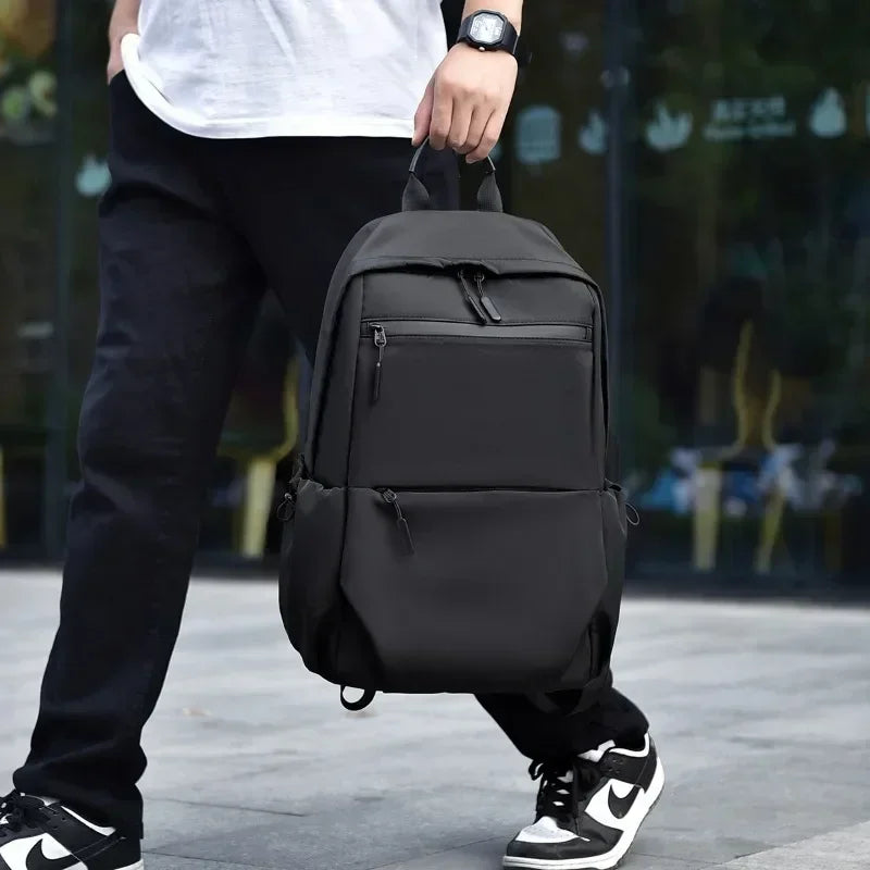 High Capacity Solid Zipper Waterproof Nylon Backpacks Business Computer Bag 2024 Hot Sale Man's Bag Paquete Masculino Mochila 가방