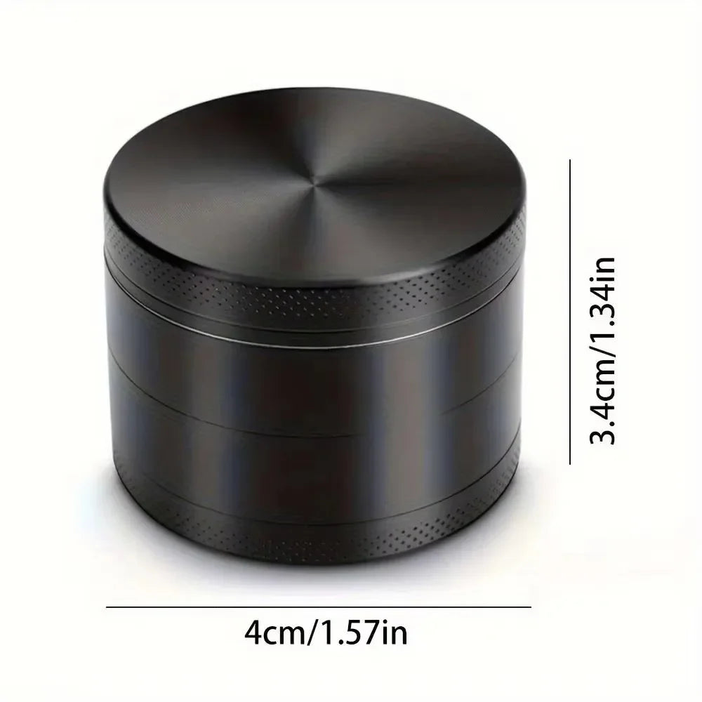 40/50mm Metal Herb Grinder Mill 4-Layers Spice Pepper Crusher Mortar Tobacco Herbal Raw Grinder Smoking Accessories Kitchen Tool
