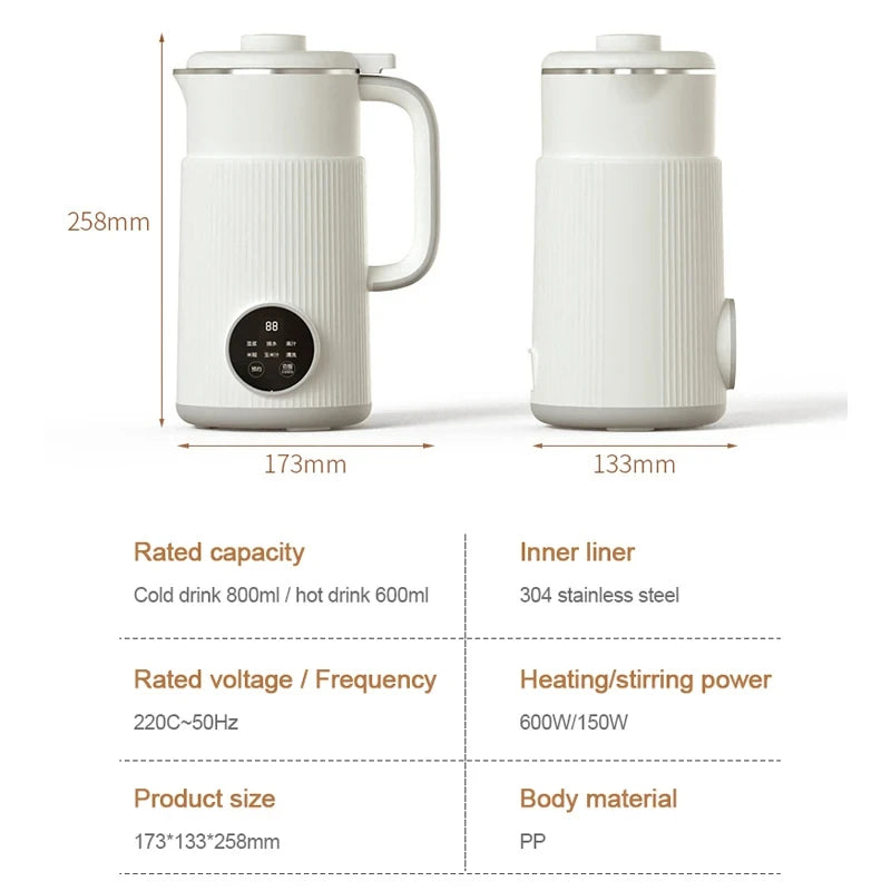 2024 Kitchen Blender Food Processors Wall Breaking Machine Soy Milk Maker Complete Professional  High Power Portable Mixer