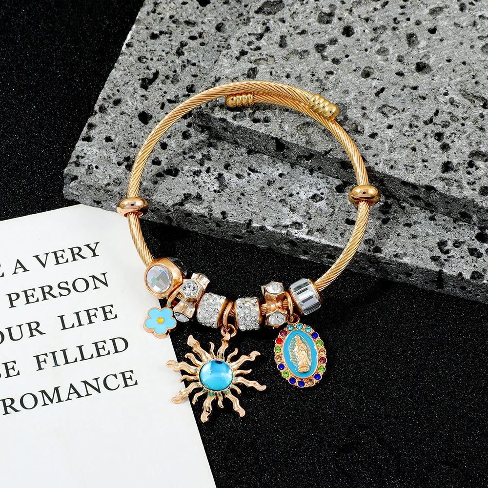 Jesus Bracelet Gold Fashion Metal Hookless Vintage Bracelet Women's Bracelet Favorite