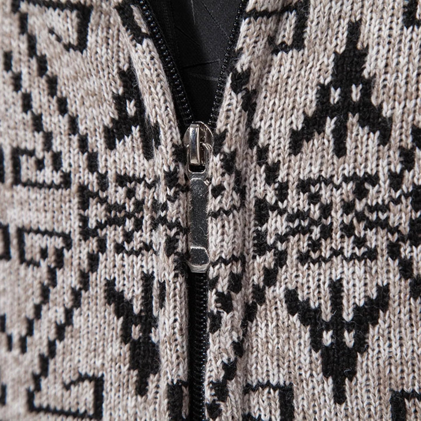 Mens' Sweater Print Hoodies Thick Long-Sleeve Sweaters For Male Fashion Slim Fit Cardigan Casual Coats Zipper Ropa Hombre