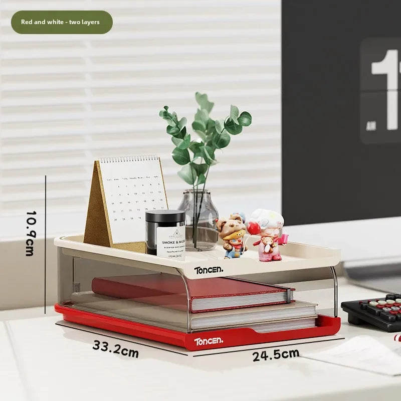 Frame File Organization Information Desktop Storage Rack Desk Storage File Basket Multi-Layer File Rack Folder Storage Box