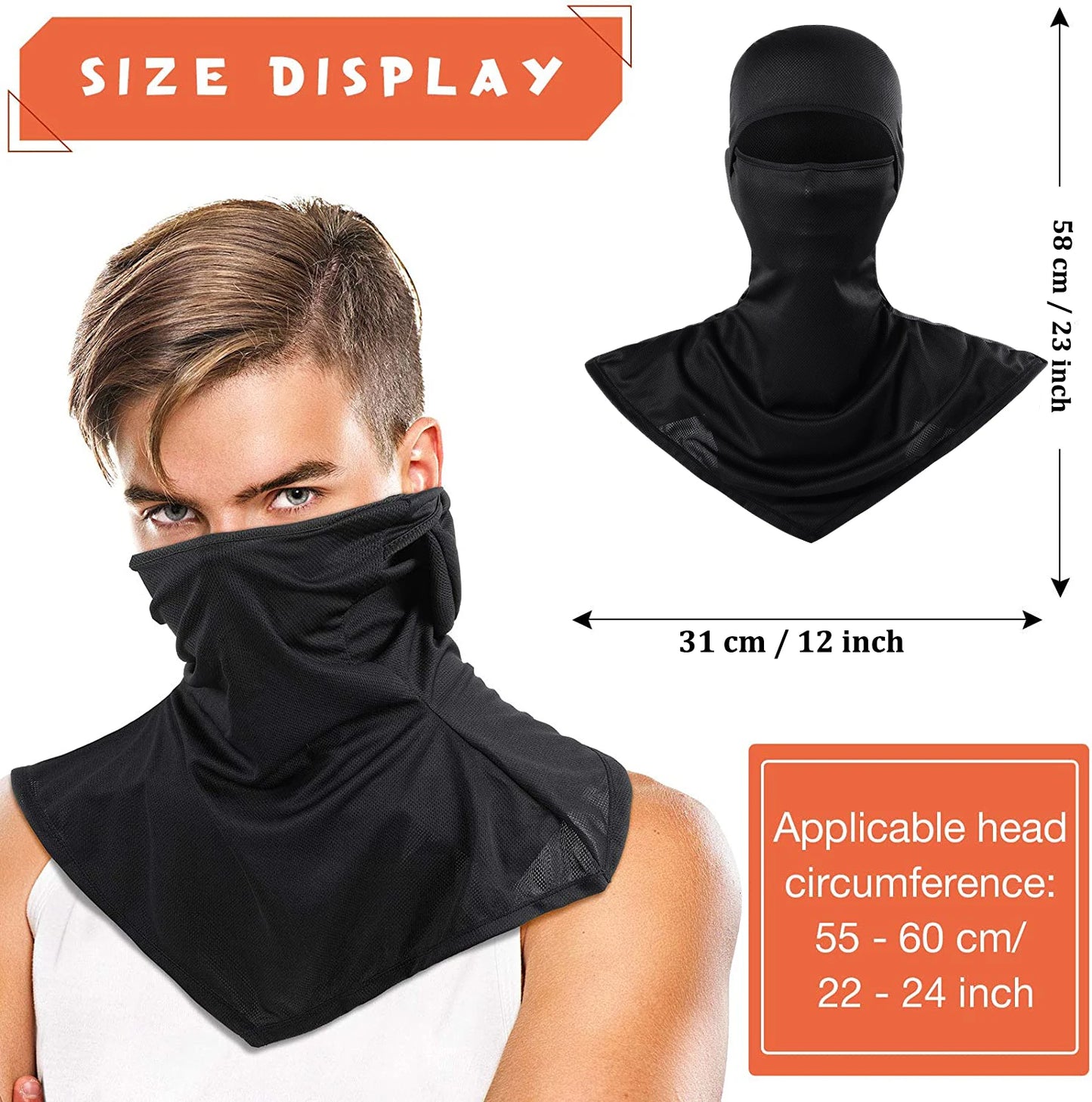 Balaclava Face Covering Summer Balaclava Sun Protection Long Neck Cover Men Women Cycling Motorcycle Fishing Skiing Face Mask