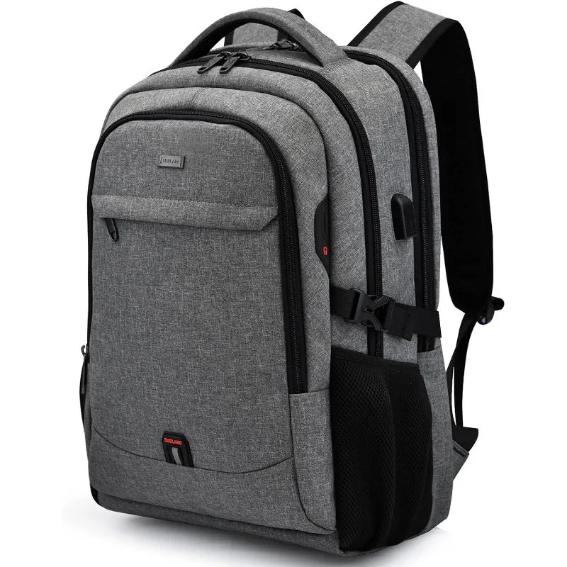 17 Inch Laptop Backpack for Travel Water Resistant College Backpack for Men Laptop Bag with USB Charging Port,Black