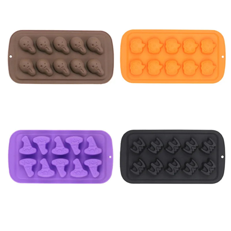 Silicone Ice Cube Trays,Reusable Non-Stick Cake Pop Mold,Candy Chocolate Mould,Food-Grade Kitchen Ice Tray,Baking Accessories