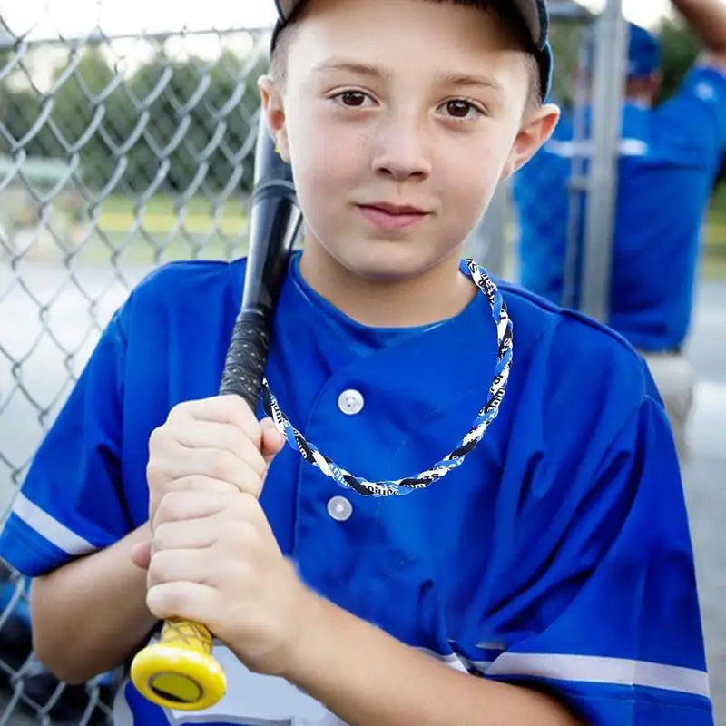 Braided Baseball Necklace Multipurpose Novelty Rope Necklace 18 Inches Sports Necklace Athletes Necklaces For Soccer
