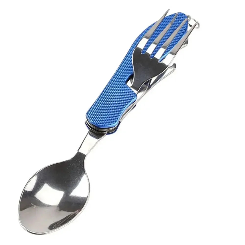 Foldable Tableware Combination Outdoor Portable Camping Set Flatware Kitchen and Home Folding Cutlery Picnic Dining Bar Garden