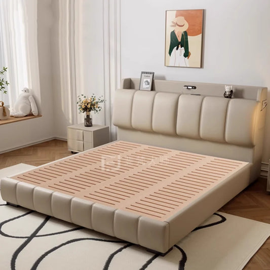 Bedroom Unique Bed Modern Storage Queen Multifunctional Beauty Sleeping Bed Luxury Nightstands Cama Matrimonial Furnitures