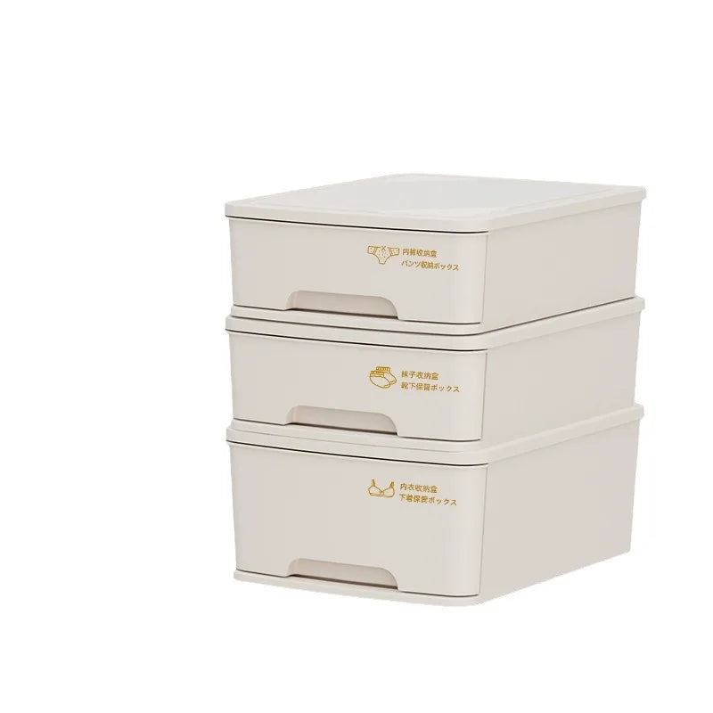 Hot new home underwear storage box solid color drawer wardrobe partition tidy home artifact bra underwear socks storage box