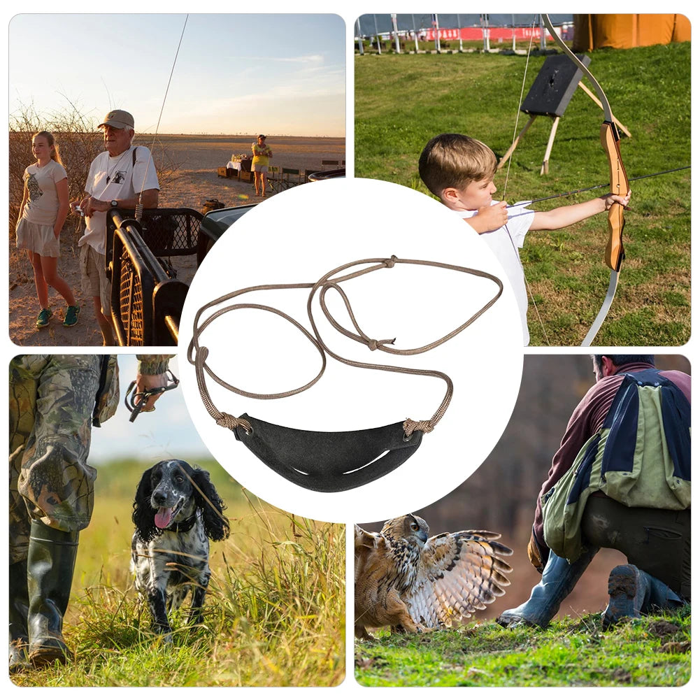 Leather Throwing Sling Old-Fashioned Slingshot for Outdoor Sports Camping Shooting Hiking Hunting Accessories