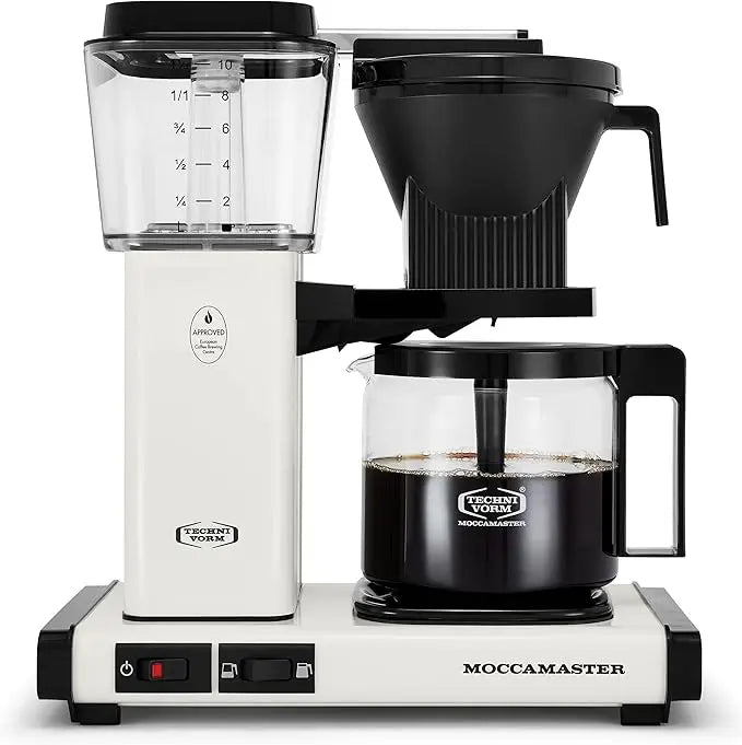 Moccamaster 53933 KBGV Select 10-Cup Coffee Maker, Off-White, 40 ounce, 1.25l