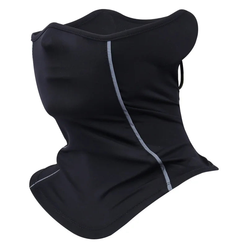 Reflective Nigh Riding Half Face Mask Summer Ice Silk Sunscreen Dust-proof Neck Collar Scarf Sports Bandana Balaclava Men Women