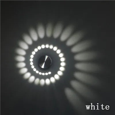 Modern LED Ceiling Light 3W RGB Wall Sconce For Art Gallery Decoration Living Room Front Balcony Porch Corridors Lamp Fixture