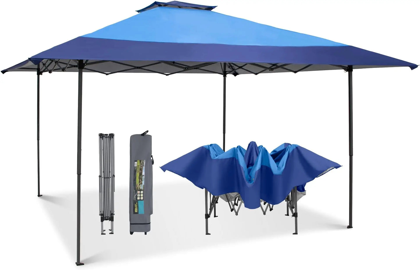 13X13 Patio Gazebo, Canopy Outdoor Canopy Tent, Easy Set-up Straight Leg Folding Instant Shelter for Beach, Party and Camping