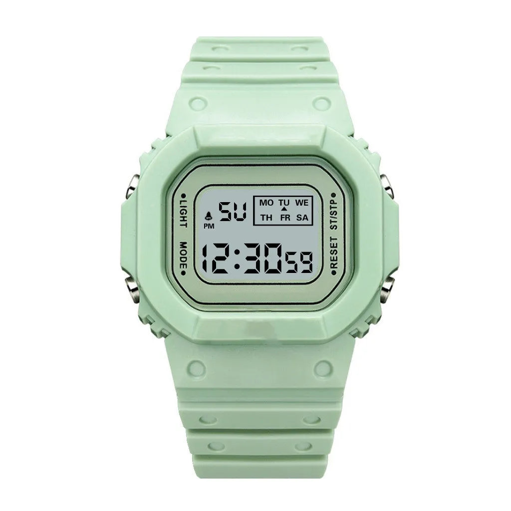 UTHAI CE117 Sports Electronic Watch Unisex Square Watches students Digital Wristwatch Waterproof Clock Bracelet For LED