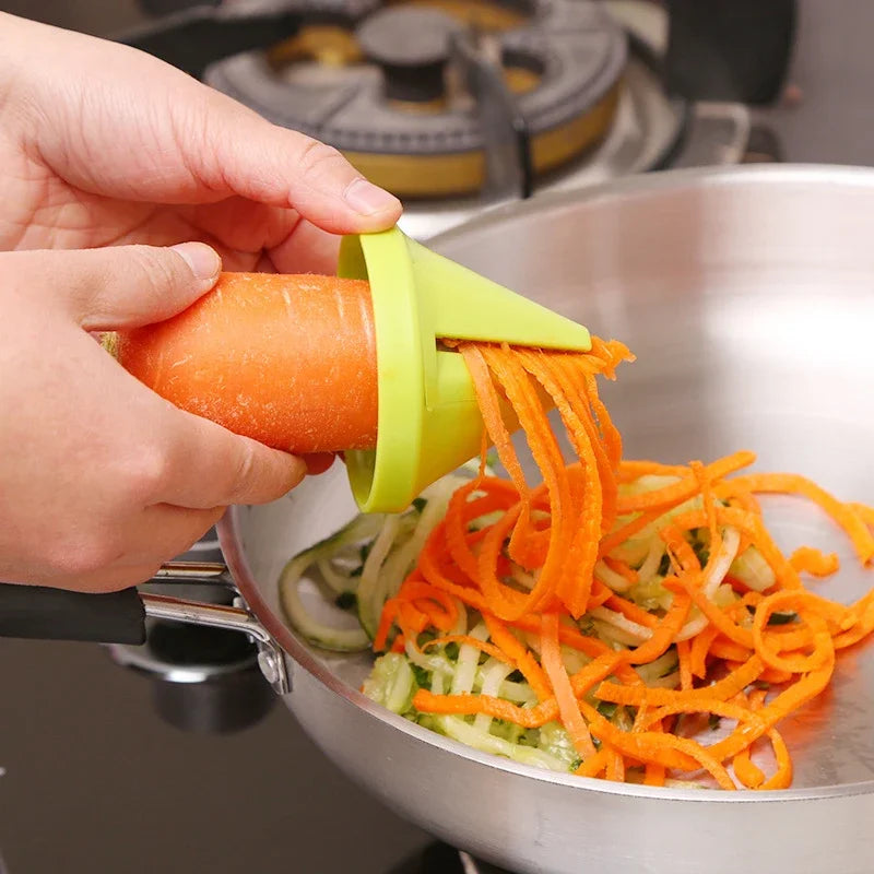 NEW Kitchen Portable Vegetable Fruit  Multi-function Spiral Shredder Peeler Manual Potato Carrot Radish Rotating Shredder Grater