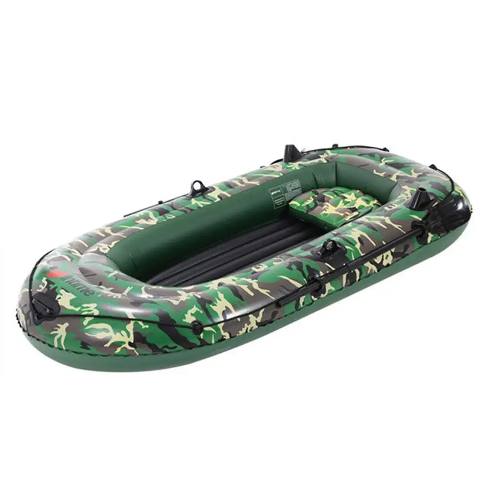 Iatable Boat 10ft 2~4 Person Iatable Boat Set with Paddles Air Pump PVC Kayak Canoe Boat Set for Drifting Kayak CanoeBoat