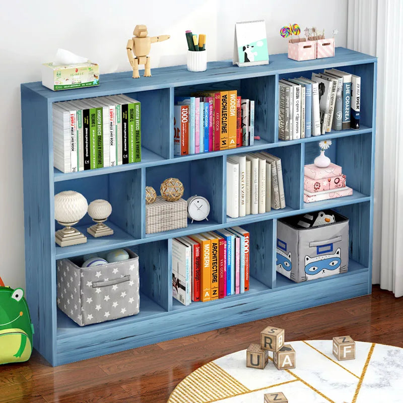 Children's bookshelf shelf Living room floor-to-ceiling kindergarten low bookcase Simple storage cabinet New storage for student