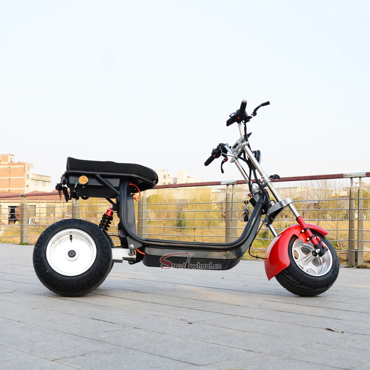 Approved Holland Warehouse citycoco electric tricycles 3 wheel high speed electric tricycle reverse electric motorcycle
