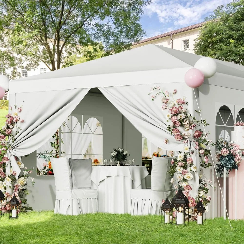 Party Tent 10x30Outdoor Wedding Canopy Tents with Removable Sidewalls Heavy Duty Event Booths Waterproof Gazebo Shelter (White)