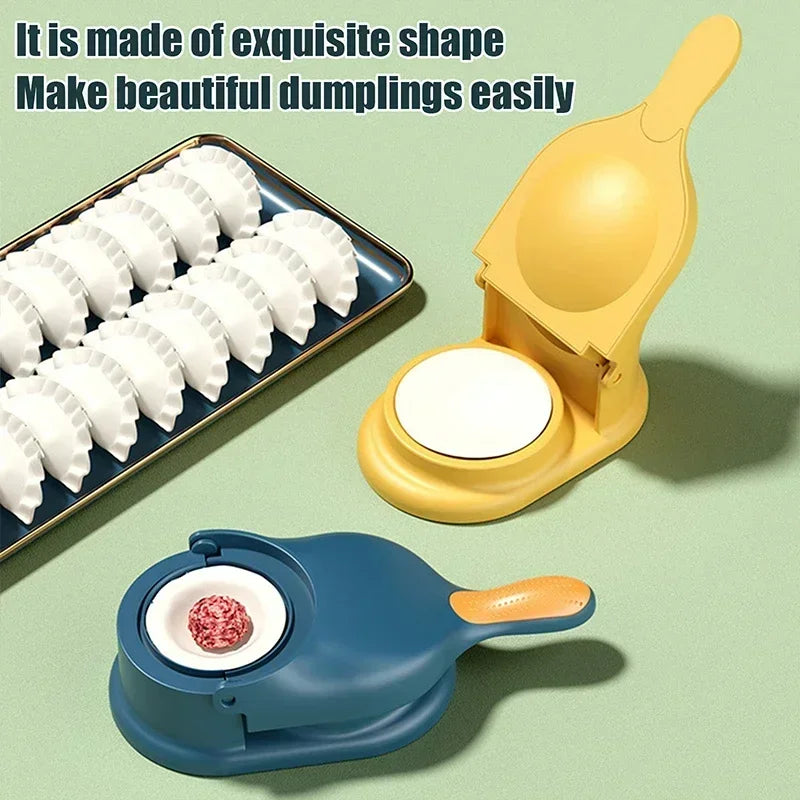 New 2 In 1 Dumpling Maker Dumpling Mold Dumpling Skin Wrapper Mould Dough Press Maker Kitchen Dumpling Noodles Making Tool Molds