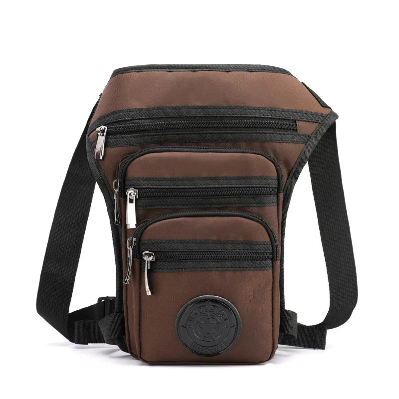 Male Hip Thigh Fanny Pack  Camouflage Motorcycle Rider Multi-Pockets Shoulder Bags High Quality Men Nylon Waist Leg Bag