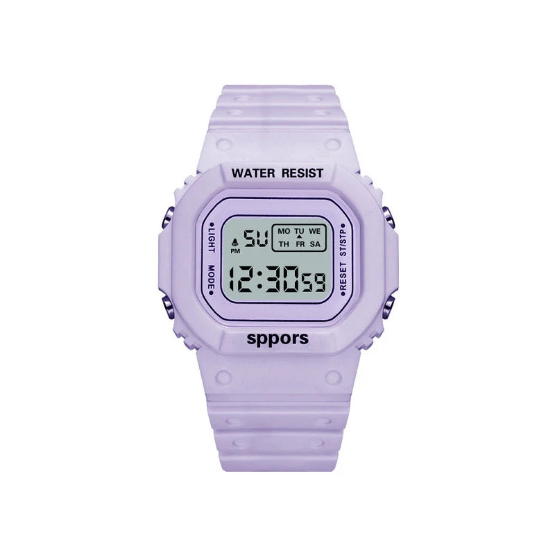 UTHAI CE117 Sports Electronic Watch Unisex Square Watches students Digital Wristwatch Waterproof Clock Bracelet For LED