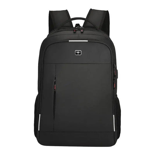 Swiss  High Capacity Men's Backpack USB Charging Laptop Bag Women's Backpack 17 Inch Waterproof Business Travel Bag