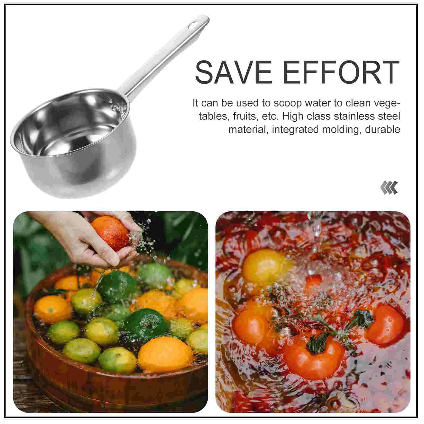 Stainless Steel Spoon Fine Workmanship Water Ladle Long Handle Gadgets Housewarming Gift Soup