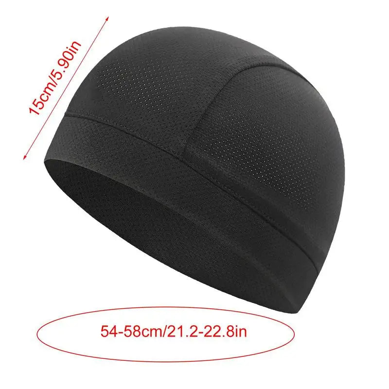 Cooling Skull Caps Breathable Summer Cycling Caps For Men Under Hard Hats Sunscreen Fabric Anti-UV Bicycle Head Scarf Helmet