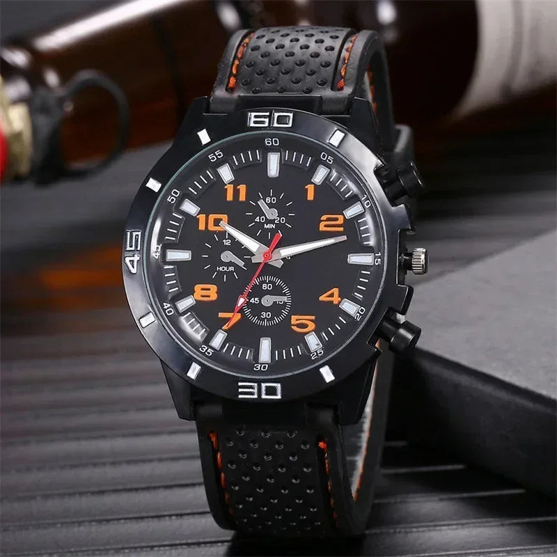 Quartz Men Watches Reloj Hombre Luxury Male Clock Sport Mens Watch Fashion Silicone Strap Student Wristwatches Gift relojes