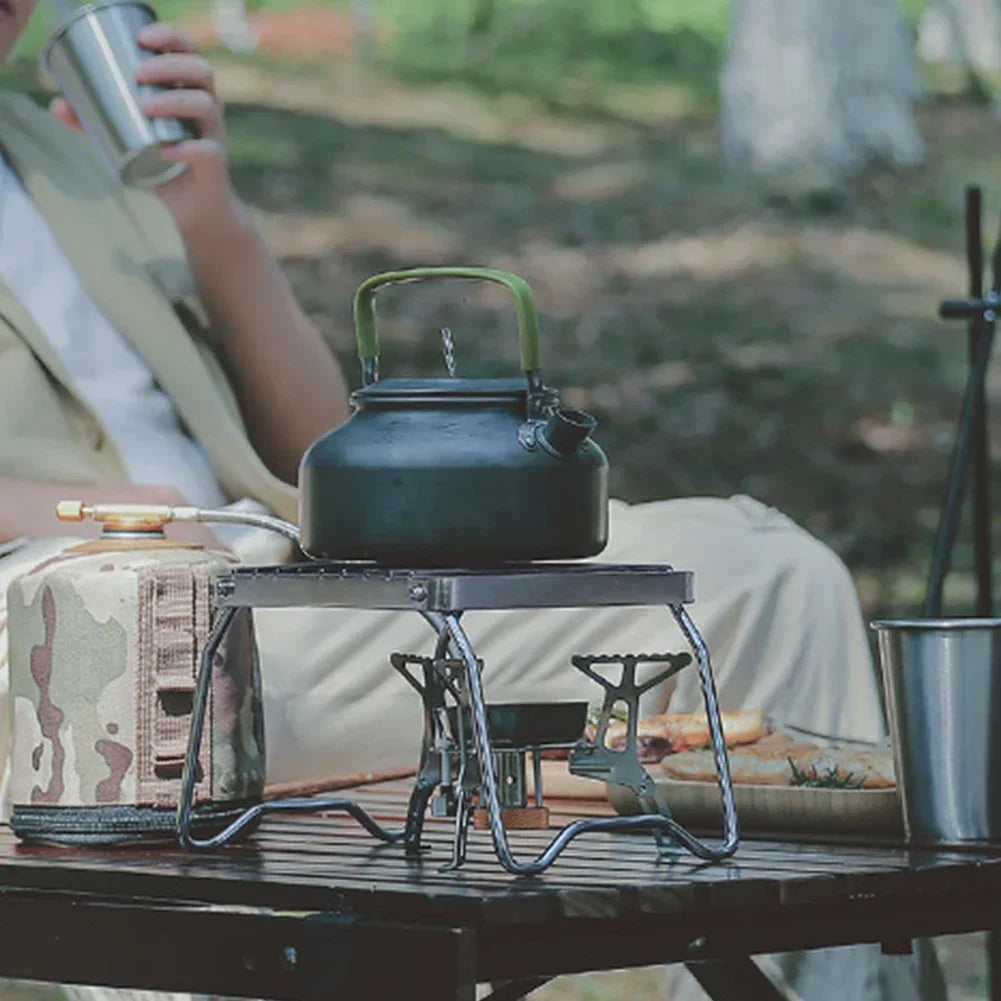 Stainless Steel Folding Grill Rack Portable Backpacking Camping Stove Oven Campfire BBQ Grill Stand Barbecue Accessories