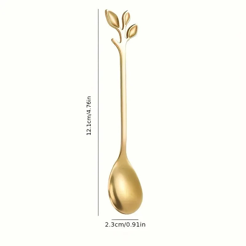 20pcs Creative Coffee Spoon Tableware Gold Mini Coffee Spoon Cutlery Set For Household Kitchen Utensils Espresso Spoon